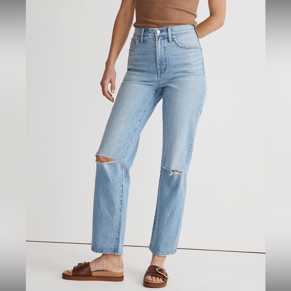 NWT!  Madewell - The Perfect Vintage Straight Jean in Westanna Wash